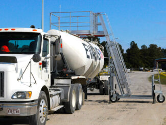 portable truck safety handrail