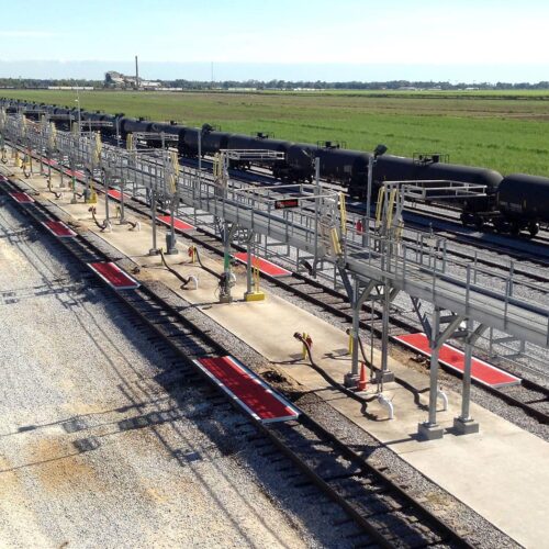 oil rail car loading rack