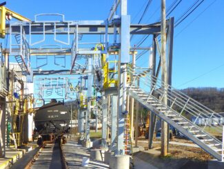 guard rail system that encloses top of rail car and avoid rail envelope